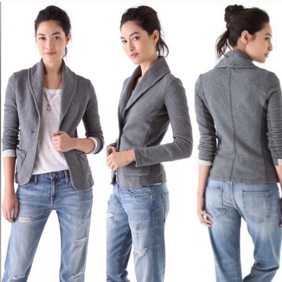 James Perse Gray Blazer Jacket 4 NWT - Picture 3 of 3